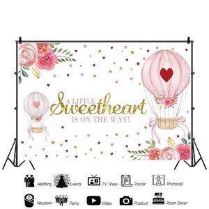 Baby shower backdrop ♥️💖👶🏽🍼